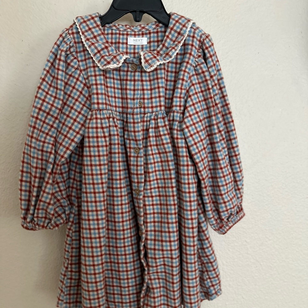 Plaid Button-Up Dress